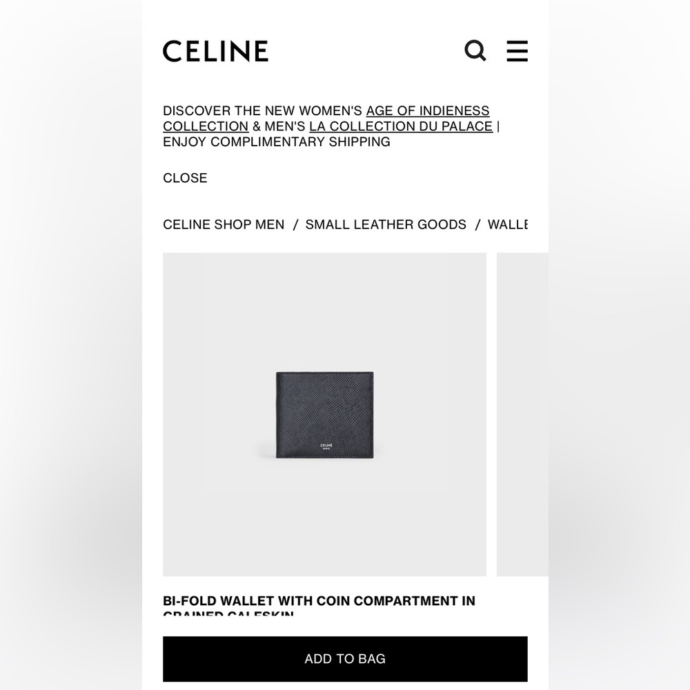 Celine Bi-fold Wallet with Coin! Brand new purchased Paris July 2023 - Picture 2 of 7